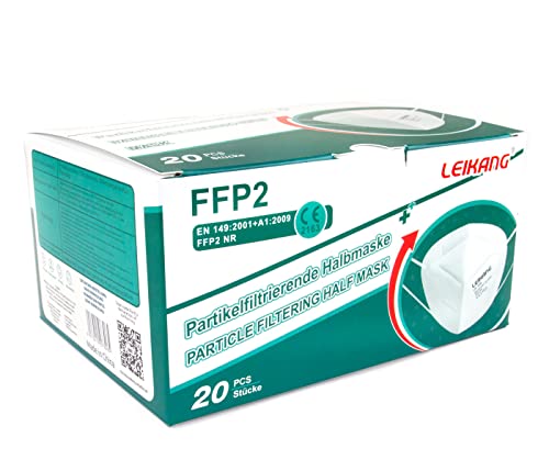 Leikang FFP2 Atemschutzmaske Mundschutz Maske, LEIKANG, Lk-008, Weiß, 20 stück von Leikang