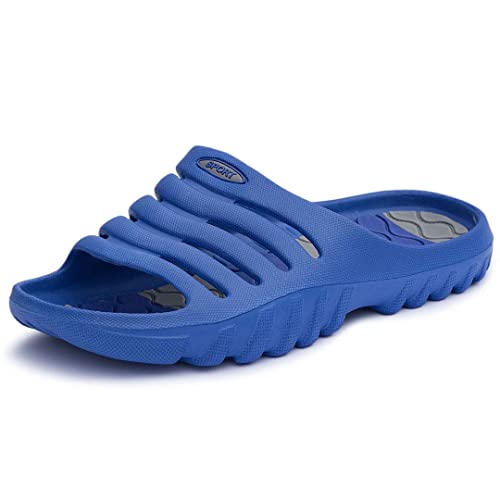 LEKANN 919A Herren Badelatschen Badeschlappen Dusch-& Badeschuhe, Blau Gr. 45 EU von LEKANN