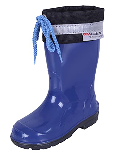 LEMIGO Kinder Gummistiefel Regenstiefel mit Stulpe KIM (20, blau) von LEMIGO