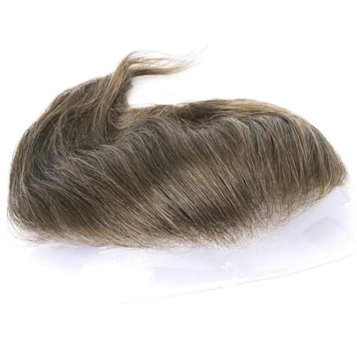 Herren-Toupet, Herren-Perücke, natürlicher PU-Haaransatz, Echthaarteil, dünne Haut, Haarsystem-Einheit, Prothesen-Patch – Maßanfertigung – Größe 10,2 x 17,8 cm – 100% – 7,5 cm von LEPIZ