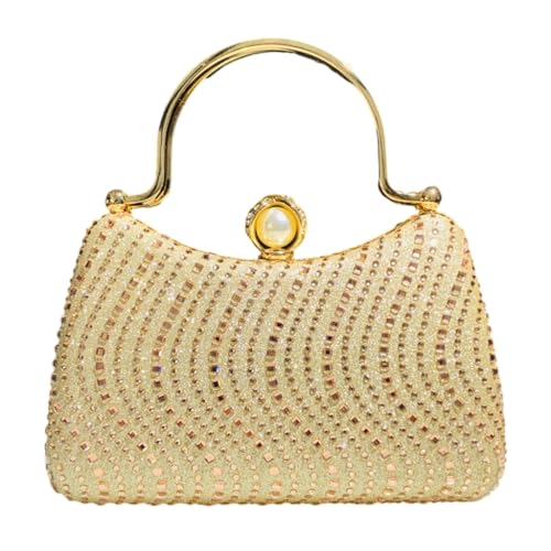 LERONO Taschen für Damen, Abendtasche, elegante Clutch-Geldbörse, trendig, Abendtasche, Clutch, Hochzeit, Party, Geldbörse, Abend-Handtasche für Hochzeiten, Partys, champagnerfarben von LERONO