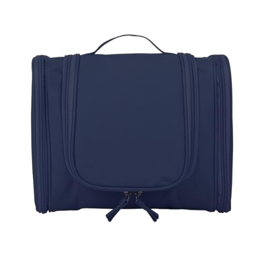 LERONO Taschen für Damen, Make-up-Organizer, Kosmetiktasche, große Kapazität, Kulturbeutel, Reise-Kosmetiktasche, wasserdicht, Handtasche, mehrere Fächer, marineblau von LERONO