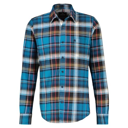 LERROS - Herren Flannelhemd (23O1060), Größe:3XL, Farbe:Vivid Blue (449) von LERROS