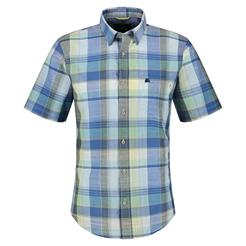 LERROS - Herren Kurzarm Hemd,Regular FIT (2362407), Größe:M, Farbe:Tinted Aqua (409) von LERROS