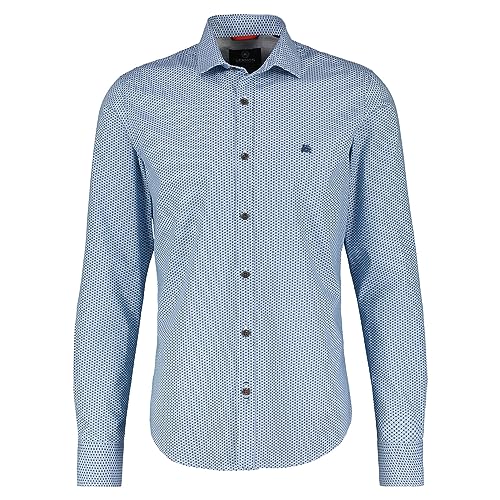 LERROS - Herren Langarmhemd, Regular FIT (2381325), Größe:L, Farbe:Deep Blue (483) von LERROS