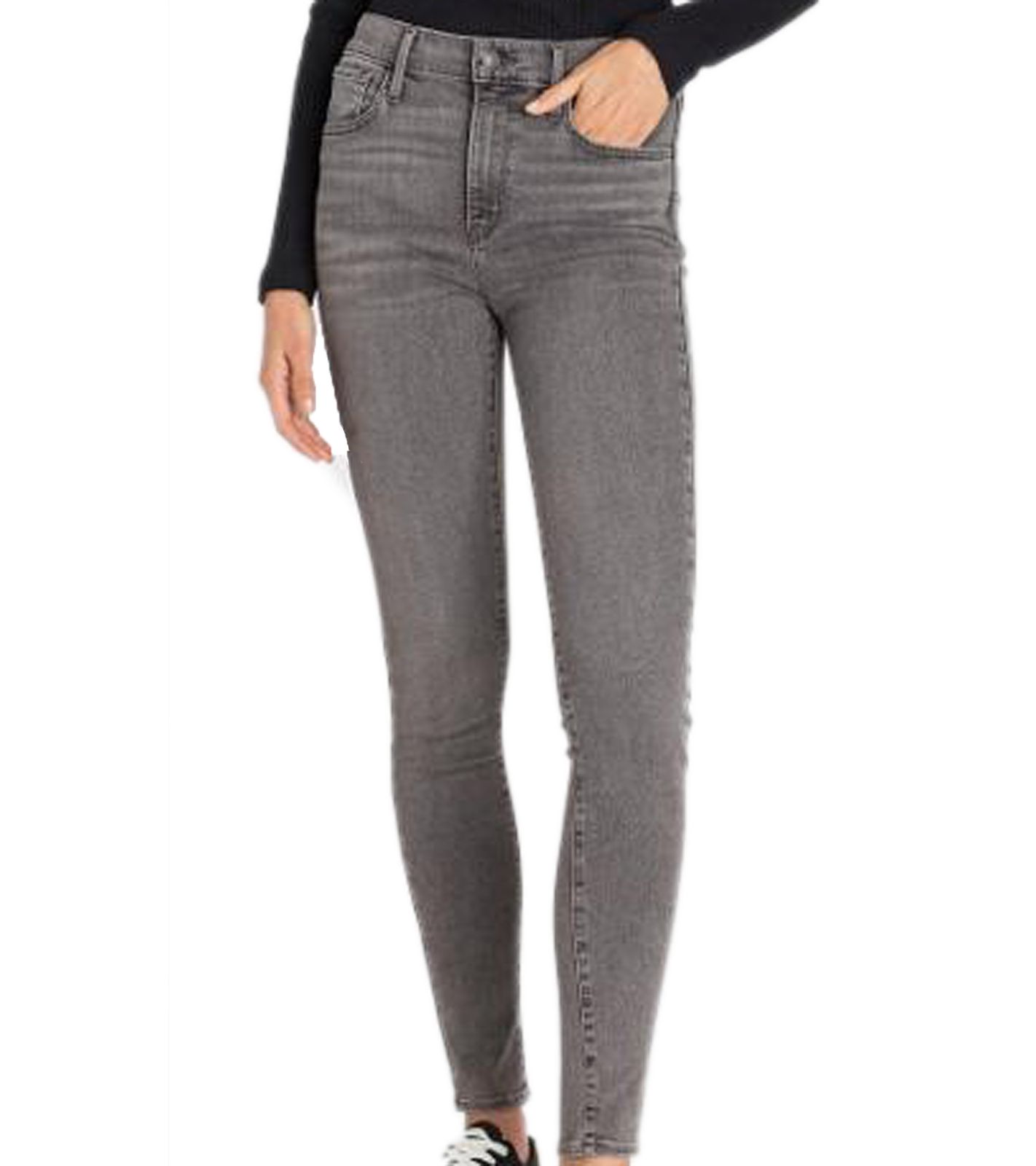 LEVI´S 720 Damen High-Rise Skinny-Jeans Baumwoll-Hose mit Logo-Patch Jeans 72443505 Grau von LEVI´S