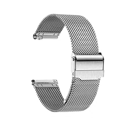 Metall-Uhrenarmband, Metall-Ersatzarmband, Uhrenarmbänder, Smartwatch-Armband, Uhr, Handgelenkband, Edelstahl-Mesh-Uhrenarmband for Männer und Frauen, verstellbare Länge: 12 mm, 14 mm, 16 mm, 18 mm, 2 von LEVINE