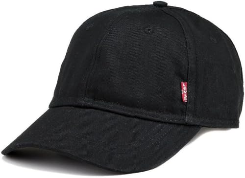 Levi's Herren Classic Twill Red Tab Baseball Cap, Schwarz (Black), 58 cm von Levi's