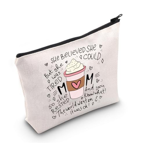 Mom Life Kaffee-Organizer, "She Believed She Could But She Was Tired", Geschenk für Mütter, Mama (Mom), Retro-Stil von LEVLO