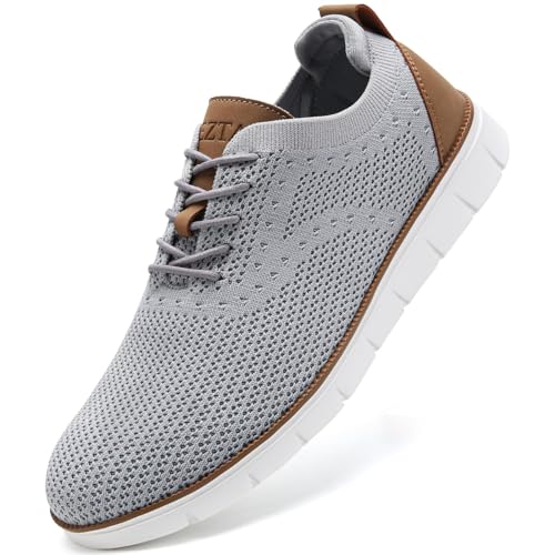LEZTA Schuhe Herren Anzugschuhe Sneaker Oxfords Business Mesh Stoff Atmungsaktiv Sportschuhe Tennisschuhe Walkingschuhe Komfortabel Grau 47 EU LEZTA Schuhe Herren Anzugschuhe Sneaker Oxfords Business Mesh Stoff Atmungsaktiv Sportschuhe Tennisschuhe Walkingschuhe Komfortabel Grau 47 EU von LEZTA