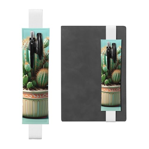 LHCVSFGW Elastischer Stifthalter für Notizbuch, Lesezeichen, PU-Leder, Stifthalter mit verstellbarem Band, Stifteetui, Kaktus-Blumentopf, Federmäppchen für Planer, Ordner, Bücher, weiß, Einheitsgröße LHCVSFGW Elastischer Stifthalter für Notizbuch, Lesezeichen, PU-Leder, Stifthalter mit verstellbarem Band, Stifteetui, Kaktus-Blumentopf, Federmäppchen für Planer, Ordner, Bücher, weiß, Einheitsgröße von LHCVSFGW