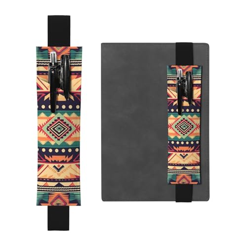 LHCVSFGW Elastischer Stifthalter für Notizbuch, Lesezeichen, PU-Leder, Stifthalter mit verstellbarem Band, Stifteetui, Southwestern Stil, Federmäppchen für Planer, Ordner, Bücher LHCVSFGW Elastischer Stifthalter für Notizbuch, Lesezeichen, PU-Leder, Stifthalter mit verstellbarem Band, Stifteetui, Southwestern Stil, Federmäppchen für Planer, Ordner, Bücher von LHCVSFGW