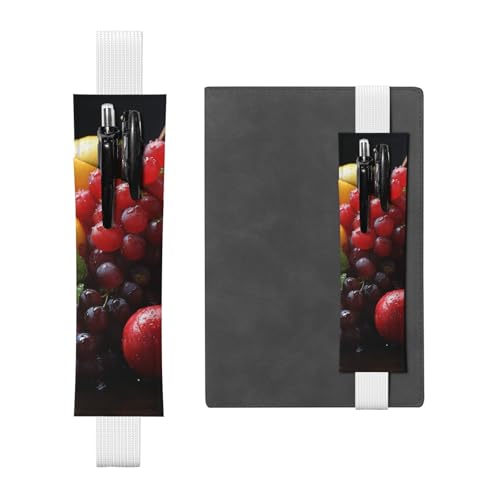 LHCVSFGW Elastischer Stifthalter für Notizbuch, Lesezeichen, PU-Leder, Stifthalter mit verstellbarem Band, Stifteetui, frisches Obst, Federmäppchen für Planer, Ordner, Bücher, weiß, Einheitsgröße LHCVSFGW Elastischer Stifthalter für Notizbuch, Lesezeichen, PU-Leder, Stifthalter mit verstellbarem Band, Stifteetui, frisches Obst, Federmäppchen für Planer, Ordner, Bücher, weiß, Einheitsgröße von LHCVSFGW