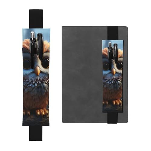 LHCVSFGW Elastischer Stifthalter für Notizbuch, Lesezeichen, PU-Leder, Stifthalter mit verstellbarem Band, Stifteetui, niedliche Eule, Federmäppchen für Planer, Ordner, Bücher LHCVSFGW Elastischer Stifthalter für Notizbuch, Lesezeichen, PU-Leder, Stifthalter mit verstellbarem Band, Stifteetui, niedliche Eule, Federmäppchen für Planer, Ordner, Bücher von LHCVSFGW