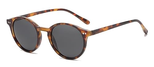 LHSDMOAT Retro Runde Polarisierte Sonnenbrille Herren Damen, Vintage Johnny Depp 70er Hippie Sonnenbrille, Mode Fahren Radfahren Sonnenbrillen von LHSDMOAT