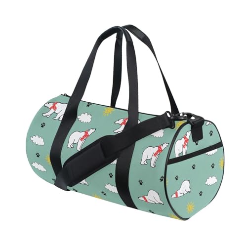 LI ZHI XIN Large Duffelbag Reisetasche Eimerform Handtasche/Schulter for Unisex Damen Herren Gym Reisen Schwimmen Schal Bär Fußabdrücke Sonne LI ZHI XIN Large Duffelbag Reisetasche Eimerform Handtasche/Schulter for Unisex Damen Herren Gym Reisen Schwimmen Schal Bär Fußabdrücke Sonne von LI ZHI XIN