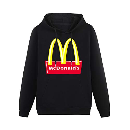 LIANFA Warm Sweatshirts Designed McDonalds Cotton Heavyweight Hooded Black L von LIANFA