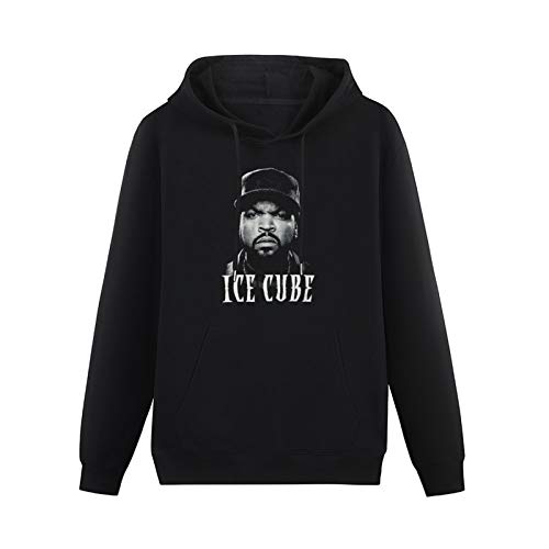 LIANFA Warm Sweatshirts Ice Cube Big Face Heavyweight Hooded Black M von LIANFA