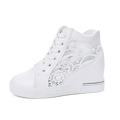 LIANGTUOHAI Atmungsaktiv Sneaker Damen Flache Shoes Sommer Lässige Sportschuhe Mesh Hohle Arbeitsschuhe Wanderhalbschuhe rutschfeste Leicht Halbschuhe Low-Top Schuhe Bequeme Leistungsstarke Sneakers von LIANGTUOHAI