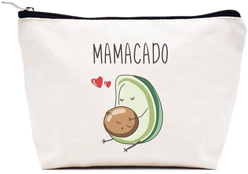 LIBIHUA Make-up-Tasche für Damen, Kosmetiktasche, Geschenke für sie, Reisetasche, Beige, 9.8 ″ W x 7″ H x 2.7″ Bottom, 816-Mamacado LIBIHUA Make-up-Tasche für Damen, Kosmetiktasche, Geschenke für sie, Reisetasche, Beige, 9.8 ″ W x 7″ H x 2.7″ Bottom, 816-Mamacado von LIBIHUA