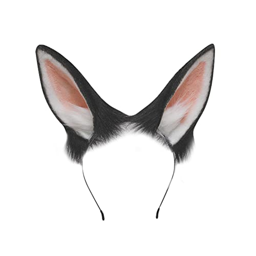 Katzenohren Haarreif, Bunny Ears Headband, Hasenohren Stirnbänder Cosplay Anime Tier Stirnband Kawaii Party Kostüm Haarschmuck Fuchs Ohren Stirnband für Mädchen Damen Kinder von LICHENGTAI