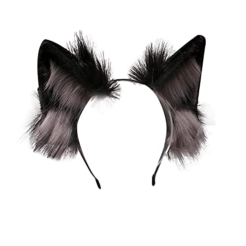 Katzenohren Haarreif, Cat Ears Headband, Katzenohren Haarreif Cosplay Anime Tier Stirnband Kawaii Party Kostüm Haarschmuck Fuchs Ohren Stirnband für Mädchen Damen Kinder von LICHENGTAI