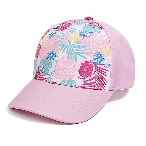 LICHENGTAI Baseball Cap für Jungen Mädchen, Sommer Snapback Cap Verstellbar Sport Kappe Baseballmütze Sonnenhut Kinderhut Sommer Outdoor Schrimkappe für Mädchen Frauen von LICHENGTAI