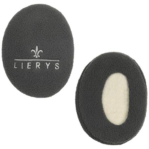 LIERYS Earbags Ohrenwärmer Damen/Herren - Ohrwärmer gefüttert mit Fleece - Schutz vor Wind/Kälte - Ohrenschützer in Large - umschließen Ohr völlig - Herbst/Winter schwarz von LIERYS