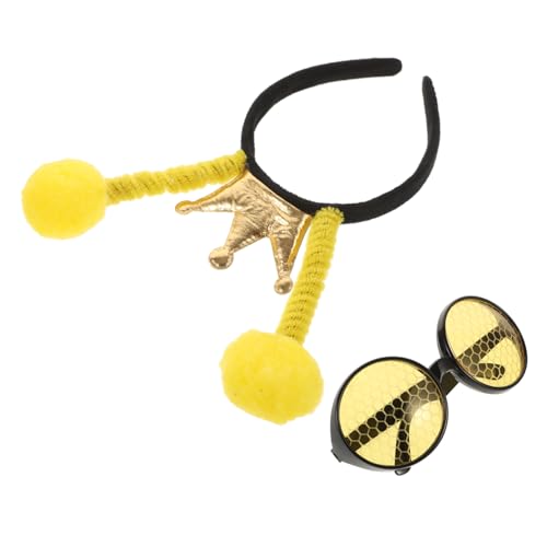 LIFKOME 1 Satz Biene Stirnband Brille Sonnenbrillen-Stirnband Cartoon-Tierohren Teelicht gelbe brille party brille lustige Neuartige Plastik Yellow LIFKOME 1 Satz Biene Stirnband Brille Sonnenbrillen-Stirnband Cartoon-Tierohren Teelicht gelbe brille party brille lustige Neuartige Plastik Yellow von LIFKOME