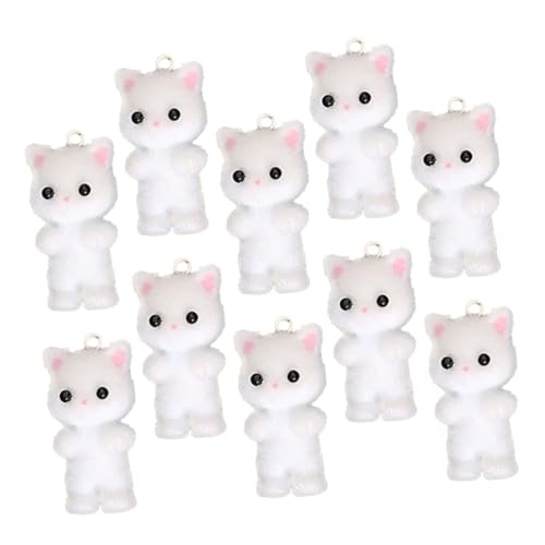 LIFKOME Bunter Kätzchen Schlüsselanhänger Katzenanhänger Mini Katzenanhänger Für Schmuckherstellung Beflockt Basteln Halsketten Ohrringen LIFKOME Bunter Kätzchen Schlüsselanhänger Katzenanhänger Mini Katzenanhänger Für Schmuckherstellung Beflockt Basteln Halsketten Ohrringen von LIFKOME