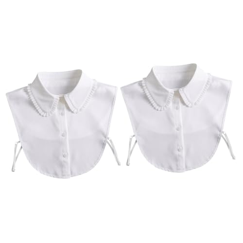 LIFKOME 2stücke Damen Abnehmbarer Chiffon Fake Kragen Elegante Kostüm Accessoires Für Blusen Und Kleider Atmungsaktiv Und Bequem Für Freizeit Und Festtagslooks LIFKOME 2stücke Damen Abnehmbarer Chiffon Fake Kragen Elegante Kostüm Accessoires Für Blusen Und Kleider Atmungsaktiv Und Bequem Für Freizeit Und Festtagslooks von LIFKOME