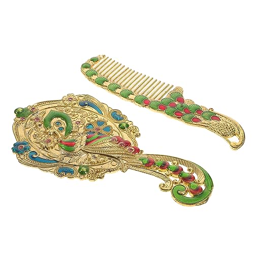 LIFKOME 2Stücke Teiliges Vintage Kosmetikspiegel mit Handspiegel und Metallhandgriff für Make Up und Deko Perfektes LIFKOME 2Stücke Teiliges Vintage Kosmetikspiegel mit Handspiegel und Metallhandgriff für Make Up und Deko Perfektes von LIFKOME