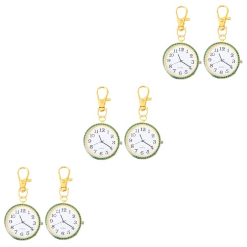 LIFKOME 6stücke Taschenuhr Schlüsselanhänger Tragbare Clip Taschenuhr Mit Großem Zifferblatt Für Pflegeberufe Modisches Accessoire Für Erwachsene Und Goldene Farbe LIFKOME 6stücke Taschenuhr Schlüsselanhänger Tragbare Clip Taschenuhr Mit Großem Zifferblatt Für Pflegeberufe Modisches Accessoire Für Erwachsene Und Goldene Farbe von LIFKOME