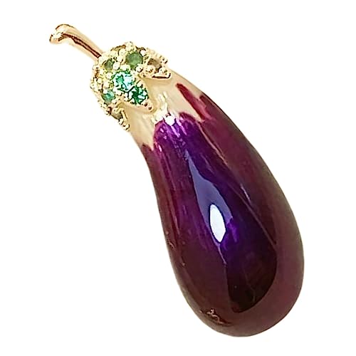 LIFKOME Auberginenbrosche Für Kleidung Modeschmuck Anstecknadel Für Hüte Broschenclips Kragennadel Broschennadel Für Frauen Modische Anstecknadel Modeschmuck Für Frauen von LIFKOME