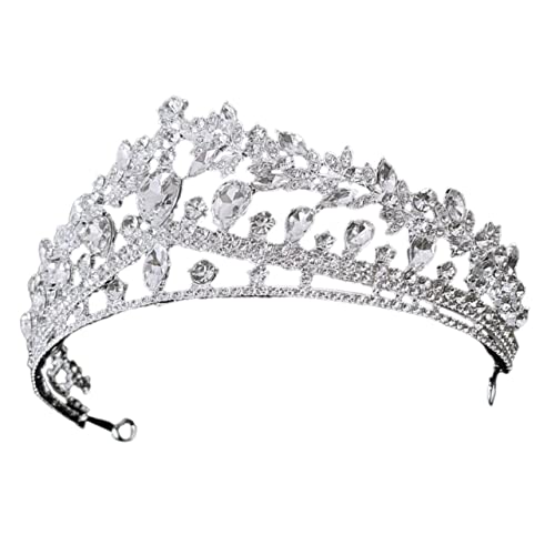 LIFKOME Brautkrone Strass Krone Tiara Für Mädchen Tiara Für Frauen Geburtstags Tiara Krone Hochzeits Tiara Braut Strass Tiara Brautkrone Frauen Geburtstags Tiara Mädchen Tiara von LIFKOME