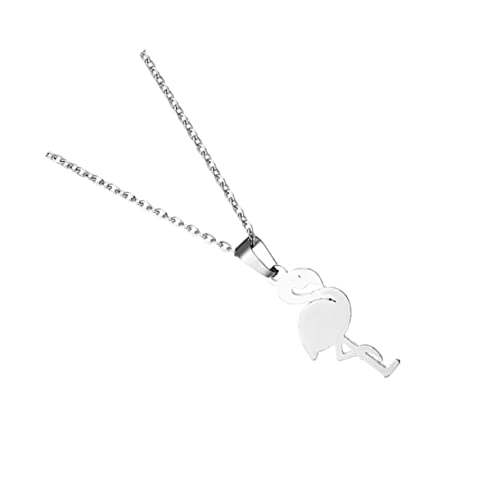 LIFKOME Edelstahl-halskette Mit Flamingo-schmuckanhänger Glänzende Damen-halskette Kreativer Schmuckzubehör LIFKOME Edelstahl-halskette Mit Flamingo-schmuckanhänger Glänzende Damen-halskette Kreativer Schmuckzubehör von LIFKOME