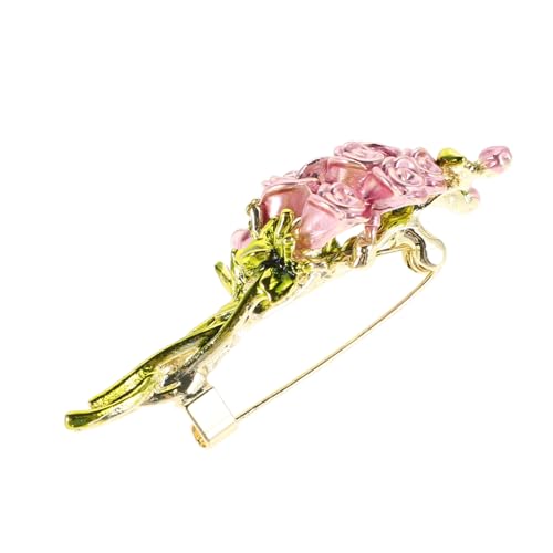 LIGIGWASH Vielseitiger Blumenbroschen-schmuck: Dekoratives Kleidungsabzeichen Für Pullover, Kleider, Jacken, Anzüge – Rosenstrauß-brustnadel- LIGIGWASH Vielseitiger Blumenbroschen-schmuck: Dekoratives Kleidungsabzeichen Für Pullover, Kleider, Jacken, Anzüge – Rosenstrauß-brustnadel- von LIGIGWASH