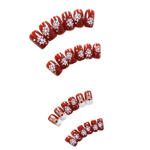 Cartoon Elks Full Covers Stick On Nails Glittering False Nails Christmas Press on Nails Snowflake Artificial Nails Cartoon Elks Full Covers Stick On Nails Glittering False Nails Christmas Press on Nails Snowflake Artificial Nails von LIGSLN