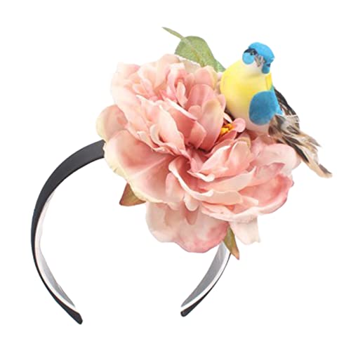 LIGSLN Kopfschmuck mit Blume, Kopfbedeckung mit Vogel, Kinder, Halloween-Party, für Verkaufsmarkt, Blumen-Kopfbedeckung, niedliche Blume mit Vogel von LIGSLN