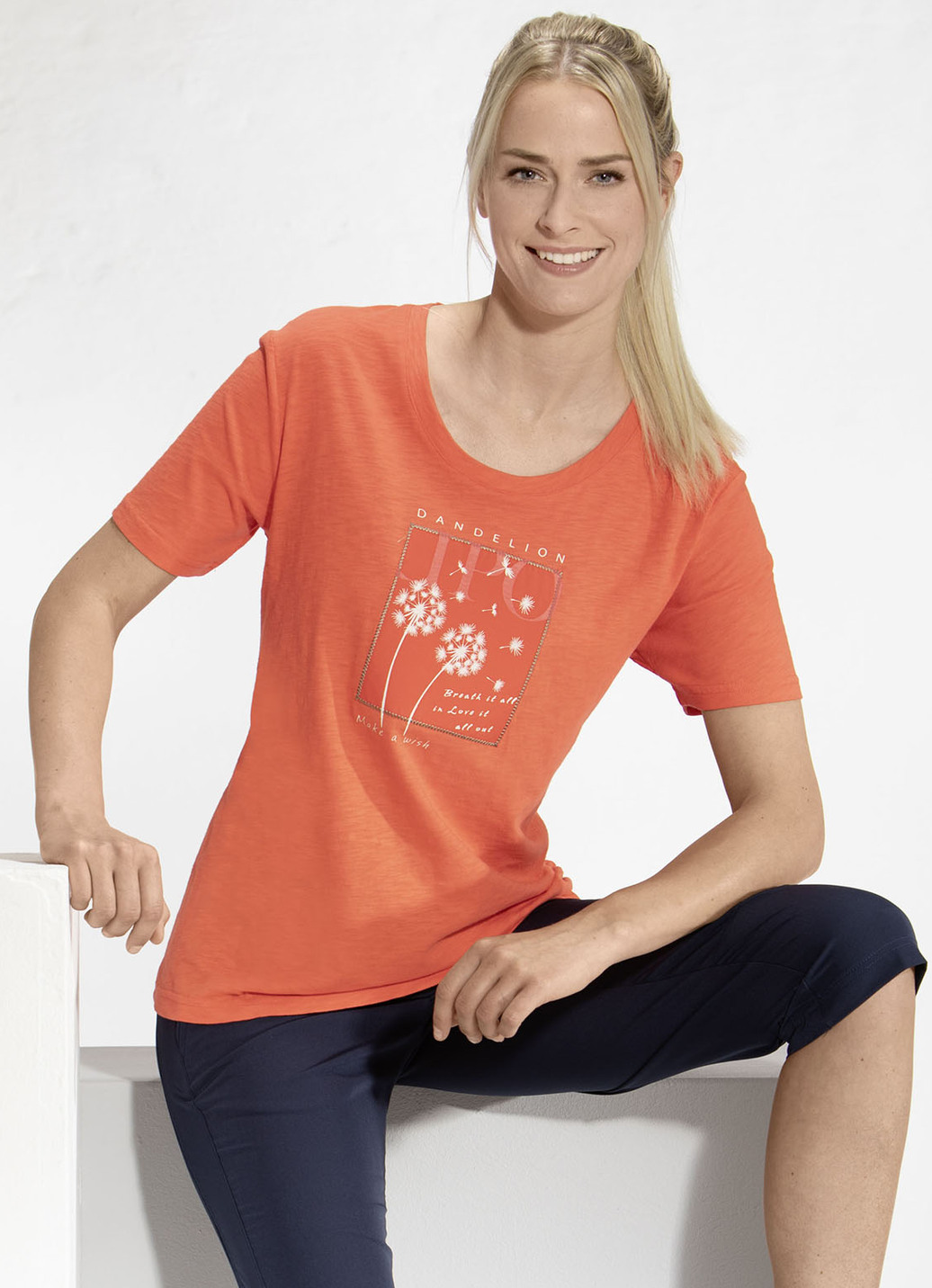 Shirt von „LPO“ in 3 Farben, Mandarine, Größe 46 von LINEA PRIMERO