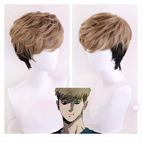 Killing Stalking Cosplay Two Tone Costume Wig Short Synthetic Hair SangWoo Short Linen Black Ombre Cosplay Wig + Wig Cap Killing Stalking Cosplay Two Tone Costume Wig Short Synthetic Hair SangWoo Short Linen Black Ombre Cosplay Wig + Wig Cap von LINGCOS