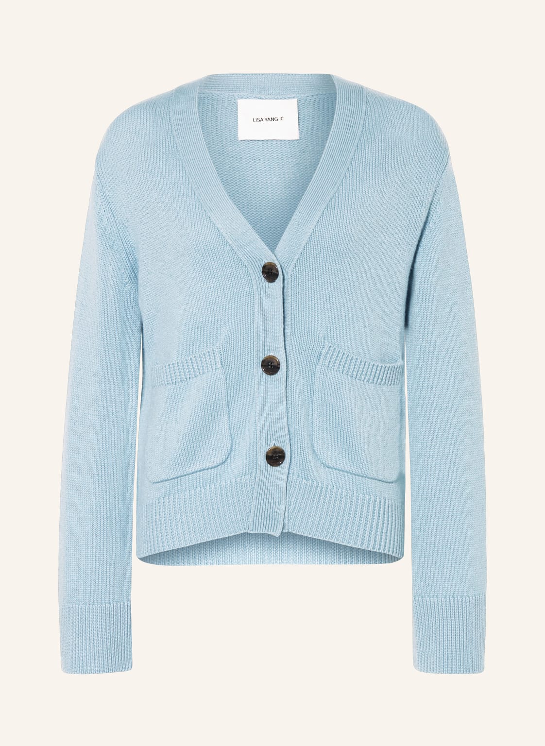 Lisa Yang Strickjacke Danni Aus Cashmere blau von LISA YANG