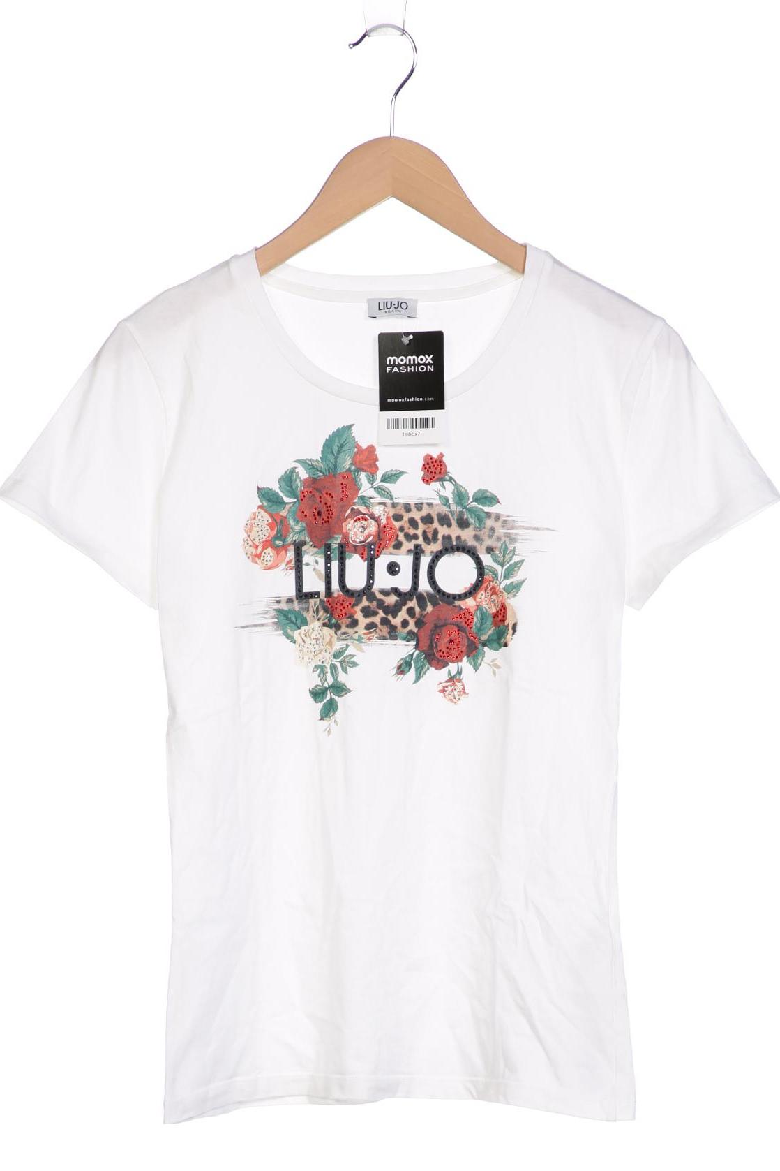 LIU JO Damen T-Shirt, weiß, Gr. 38 von LIU JO