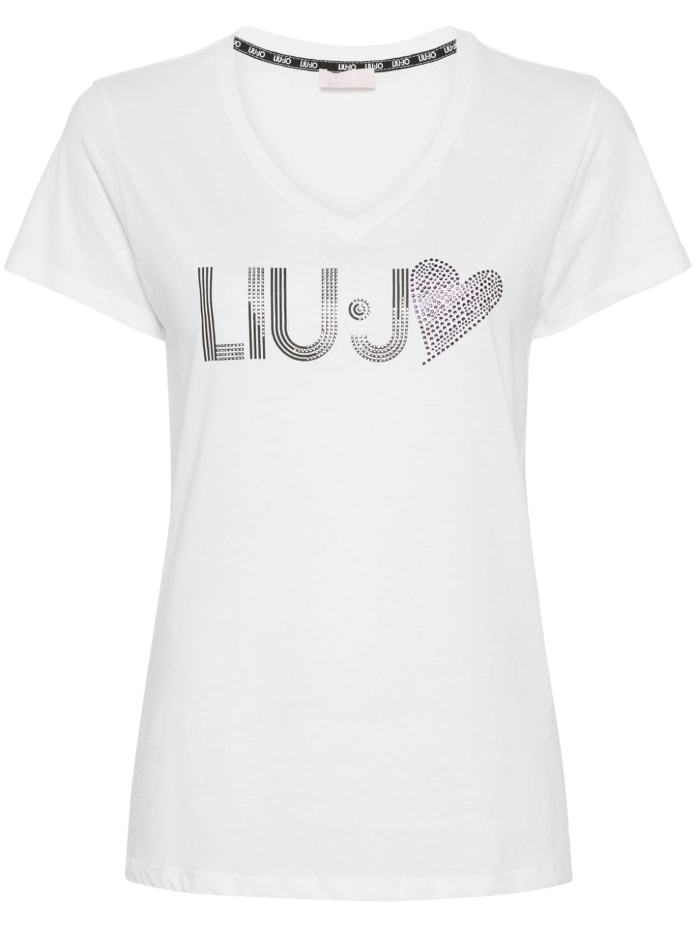 LIU JO T-Shirt mit Perlen - Weiß von LIU JO