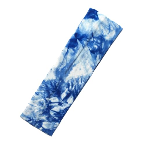 LIXSAZSE Stirnbänder Tie Dye Sport Blumendruck Atmungsaktives Schweißband Kopfbedeckung Hochelastisches Haarband für Yoga Laufen, Saphirblau LIXSAZSE Stirnbänder Tie Dye Sport Blumendruck Atmungsaktives Schweißband Kopfbedeckung Hochelastisches Haarband für Yoga Laufen, Saphirblau von LIXSAZSE