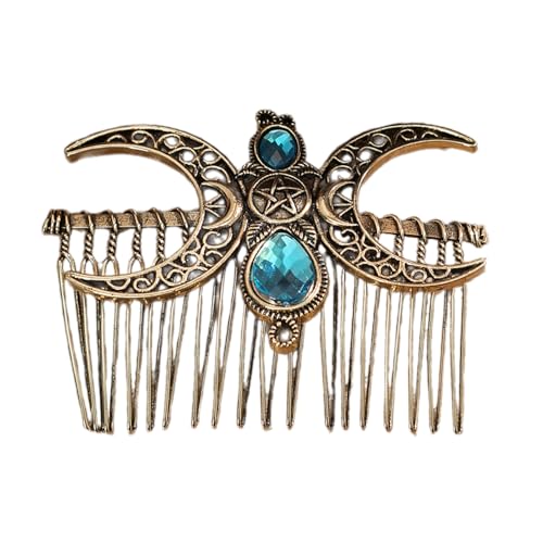 Elegantes Haar Kamm Luxuriöses Breites Zahn Haar Kämme Grünes Edelsteine verschönerte Kamm Für Stilvolle Frauen Elegantes Haar Kamm Luxuriöses Breites Zahn Haar Kämme Grünes Edelsteine verschönerte Kamm Für Stilvolle Frauen von LIbgiubhy