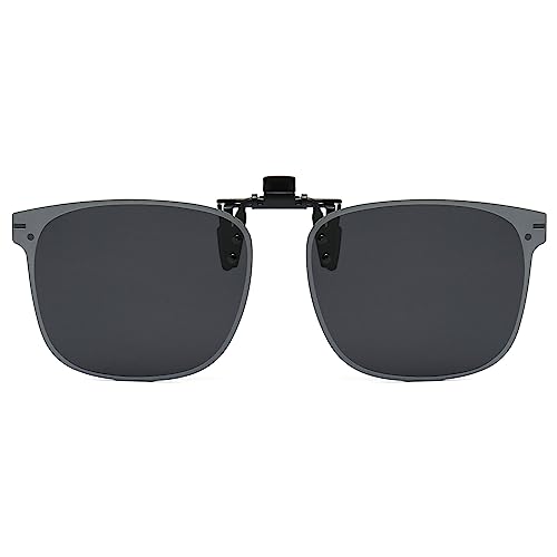 LJCZKA Polarisierte Sonnenbrille Clip Herren Damen, Sonnenbrille mit Clip für Brillenträger Polarisiert Clip auf Sonnenbrillen UV-Schutz von LJCZKA