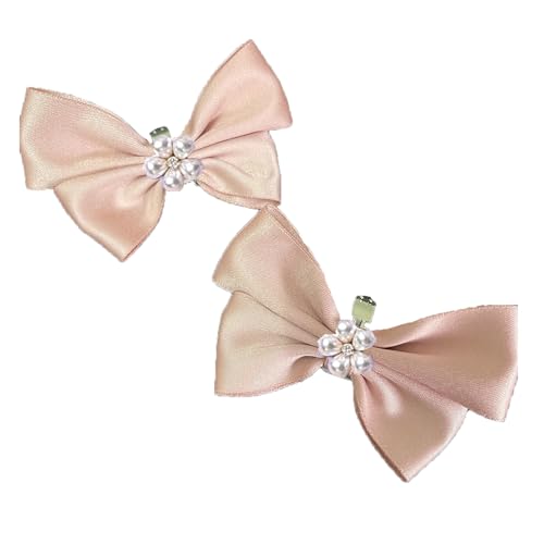 LJRPUPY Schuh-Dekoration für Brautpartys, Hochzeit, Schleife, Schuhanhänger, abnehmbare Schuh-Clips, Tasche, Zubehör für Frauen und Mädchen, Polyester von LJRPUPY