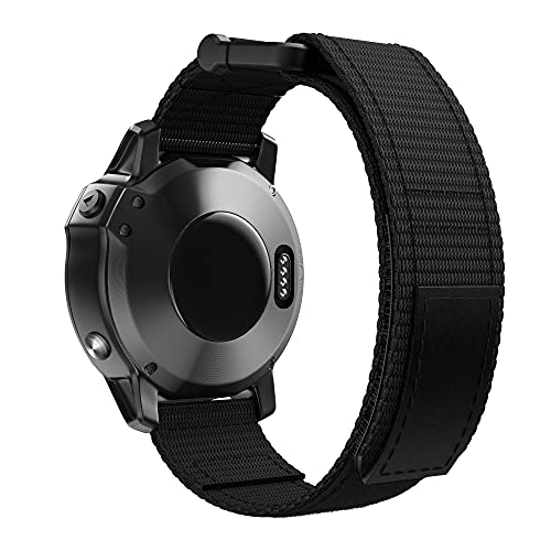 LKDJNC Verstellbares Uhrenarmband für Garmin Fenix 7 7X 5X 5 Plus 6X 6 Pro Epix 22 26 mm Forerunner 935 945 Watch Nylon Armband, 26mm Fenix 5X 3 HR, Achat von LKDJNC