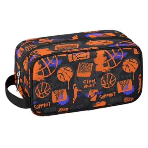 LLCXCSI Reise-Kulturbeutel für Jungen und Kinder, wasserdicht, hängend, für Männer, Rasiertasche mit großer Kapazität für Reisen, Sport, Dusche, Basketball, Basketball LLCXCSI Reise-Kulturbeutel für Jungen und Kinder, wasserdicht, hängend, für Männer, Rasiertasche mit großer Kapazität für Reisen, Sport, Dusche, Basketball, Basketball von LLCXCSI